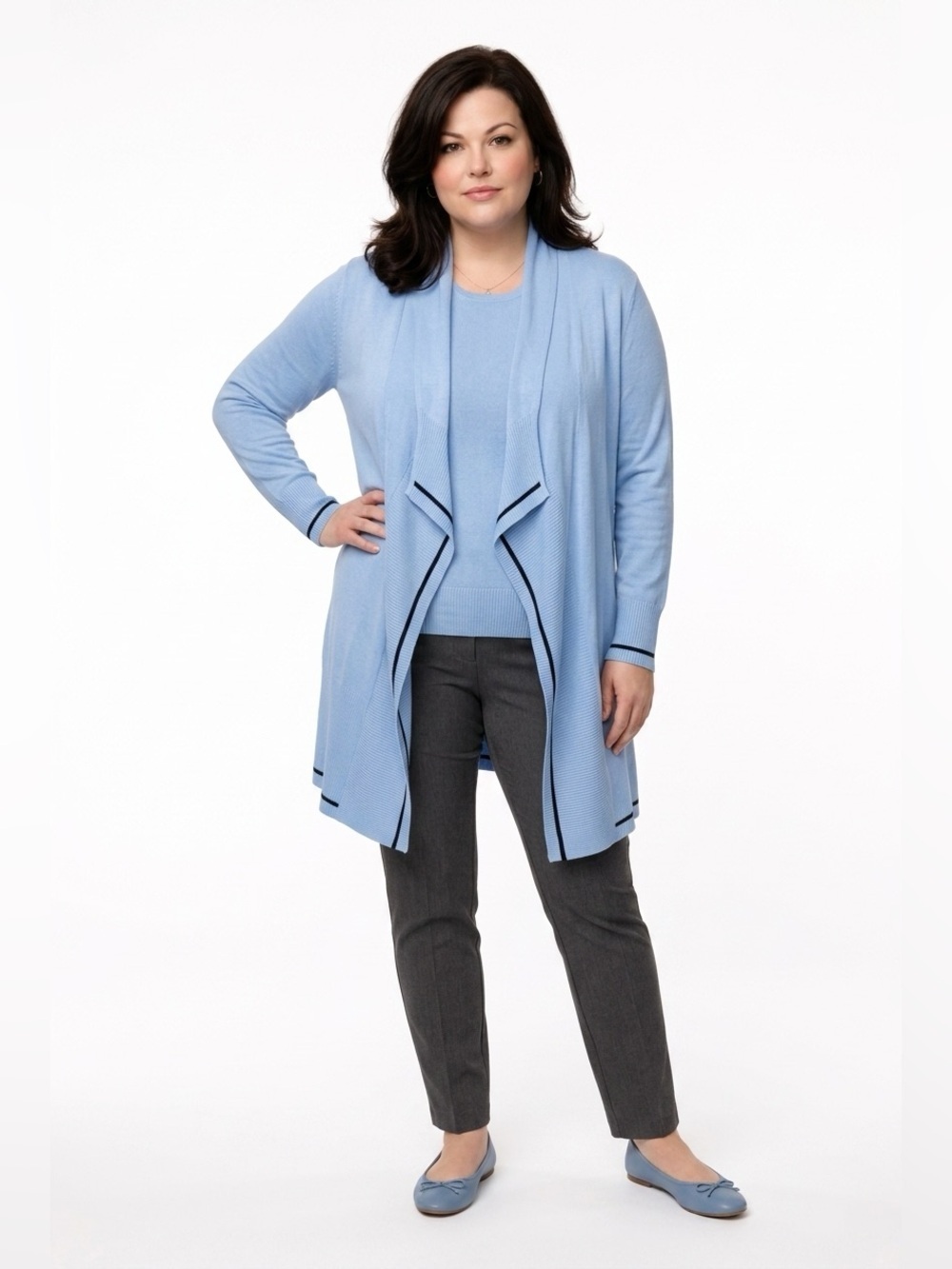 ✌️4 for $20✌️ Baby blue long cardigan